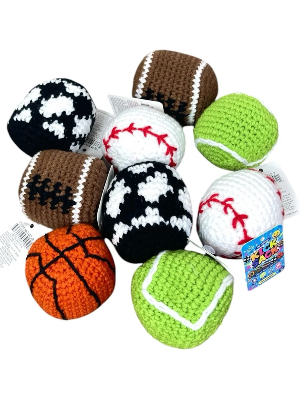 Brown Crochet Football 🏈 Hacky Sak